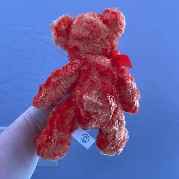 Russ Berrie orange teddy bear - Picture 2 of 5